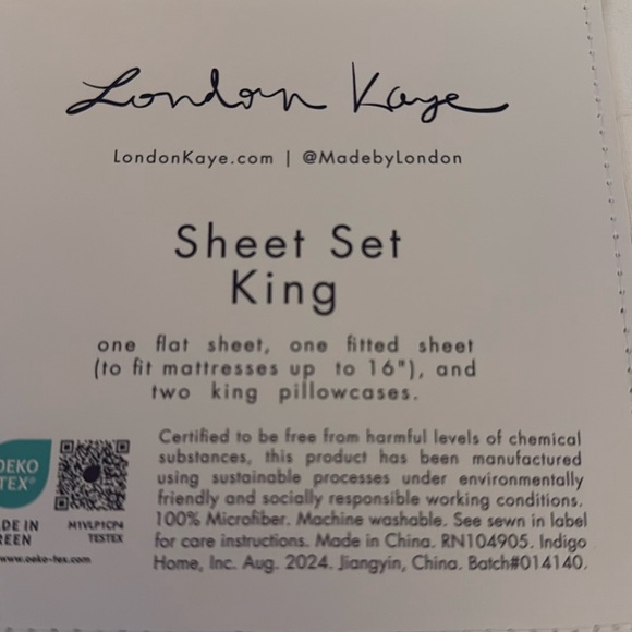 🤎London Kaye Gingerbread Sheet Set full - Picture 3 of 8